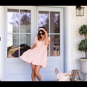 Priv X Jillian Harris Pink Linen Dress
